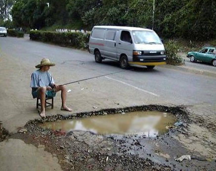 Pot hole fishing